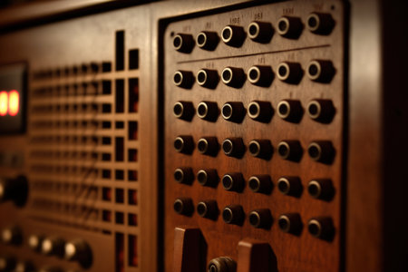 image taken up close of a rack cabinet. Detailの素材