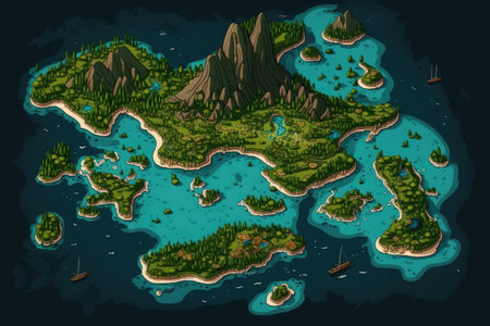 Indonesian Java has thousands of islandsの素材