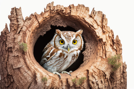 Sighting of an Eastern Screech Owl in Search of Dinnerの素材
