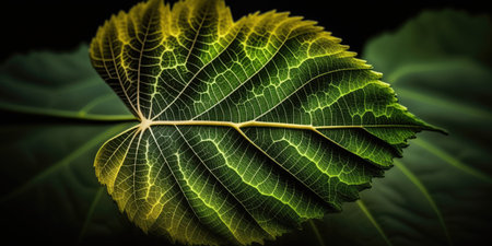 green leaf macro photography in the outdoorsの素材