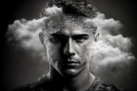 Secure access to personal information is made possible by biometric intelligence and cloud databasesの素材