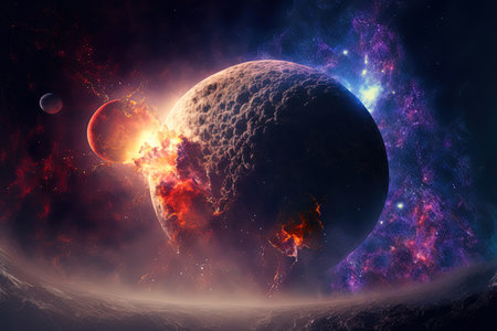 Awesome of endless cosmos. Science fiction wallpaper. Elements of this image furnished by NASAの素材