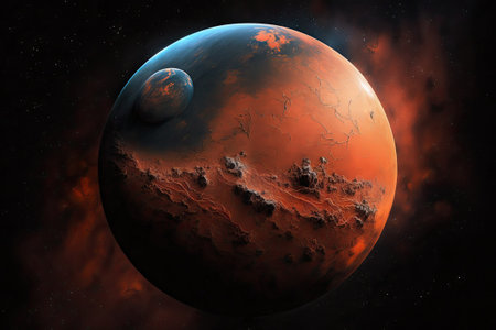 Mars a planet in our solar systemの素材