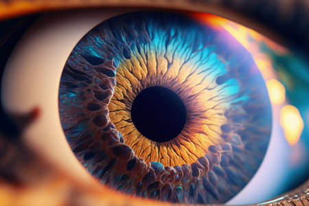 wonderful macro close up photo of an eyeの素材