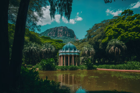 Rio de Janeiro Brazilian Rio Grande Brazil in February 2021 A beautiful day at Jardins do DMAEの素材