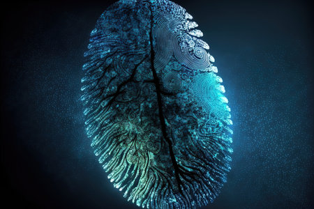 Secure access to personal information is made possible by biometric intelligence and cloud databasesの素材