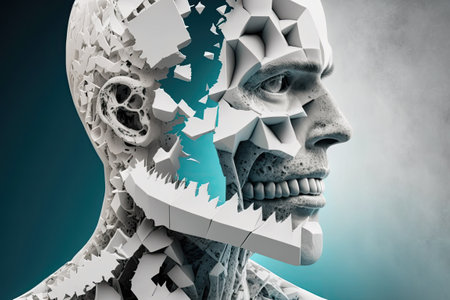 In this conceptual image we see the application of regenerative medicine and tissue engineering in dentistry as a novel therapeutic approach with the goal of replacing or restoring damaged dental tisの素材