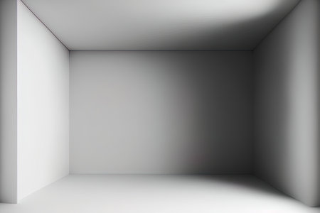 For the background and display of your merchandise utilize the white and gray empty room studio gradientの素材
