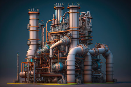 Engineering technology and steel materials including steel structure metal valve control pipe and pipeline for transporting oil and gas are used in the construction of oil refinery plants and inの素材