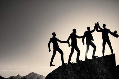 Together we can succeed through teamwork employee career development or business partnerships that assist business expansion. We can also grow as a team through mentorship and trainingの素材