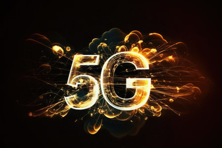 New generation networks and the 5G network idea. business contemporary technology internet and networking concept. high speed mobile Internetの素材