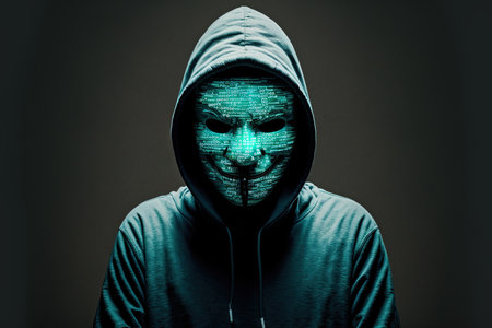 Via malware and clipping path hacking an unidentified hacker can access financial data using smartphonesの素材