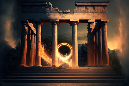 Olympic Flame transfer ceremony for the Tokyo 2020 Summer Olympic Games will take place in Olympia Greece on March 12 2020. Olympia is the birthplace of the ancient Olympics and is located in southの素材