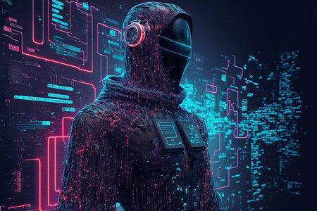 social data in the metaverse The worldwide system technology is held by the network simulation artificial intelligence data of the internet of things. deep learning robotic binary hacker securityの素材