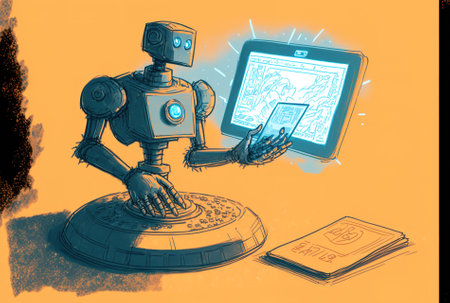 Non fungible token for nft. Using a graphics tablet a robotic hand produces cryptographic art. a narrative about metaverse content generation in the future. cryptographic art ideaの素材