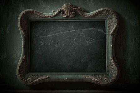 Faded Chalkboard Setting. Generative AIの素材