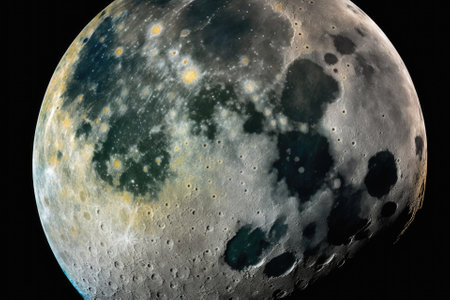graphic of the moon. Generative AIの素材