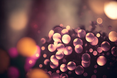 Blush bokeh. Generative AIの素材