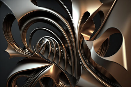 Metal makes a lovely abstract backdrop. Generative AIの素材