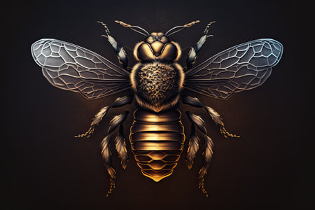 the logo for a bee. Generative AIの素材