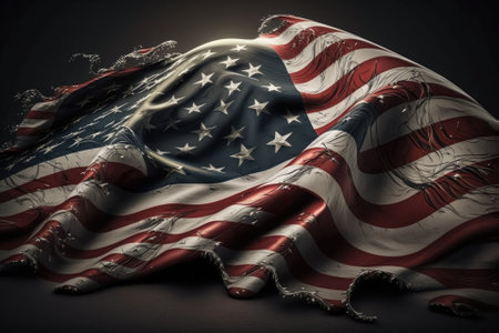 symbol of the united states of america flag independence background striped american flag. Generative AIの素材