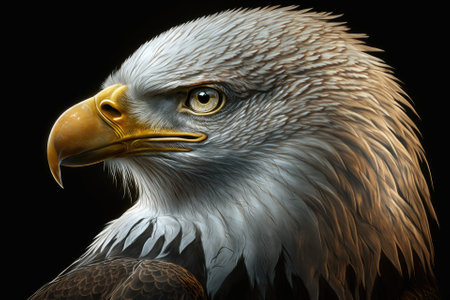Eagle portrait. Generative AIの素材