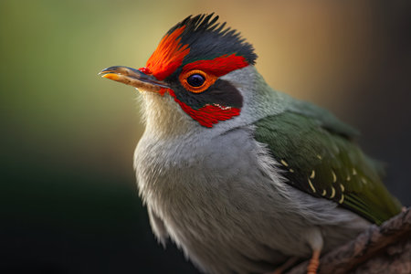 The red tipped Douc (Pygathrix nemaeus). Generative AIの素材