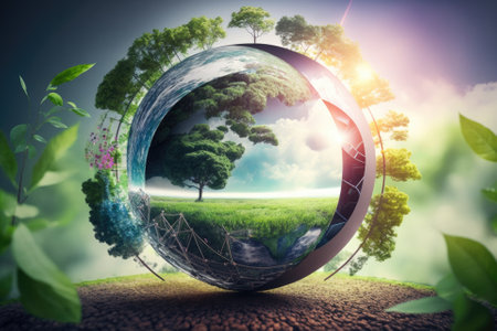 Using technology of renewable resources to reduce pollution and carbon emissions is the future of environmental conservation and sustainable ESG development. Generative AIの素材