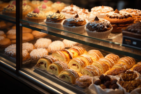 Bakery items, bakery services, and bakery. Generative AIの素材