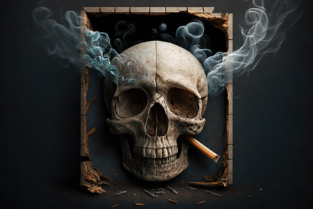 Photo HD No Smoking Illustration. Generative AIの素材