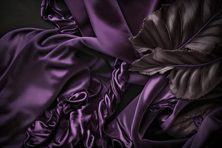 Violet velvet background. High quality photo. Generative AIの素材