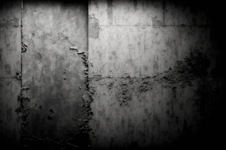 Abstract grunge gray background in monochrome. Background of cement and concrete with a grungy wall texture. Generative AIの素材