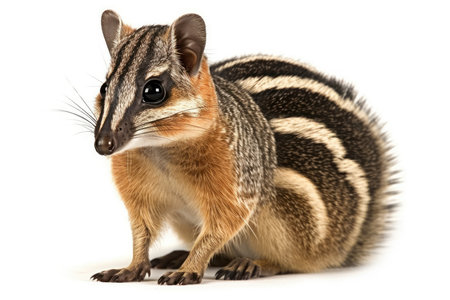A very unusual marsupial from Australia is called a numbat, Myrmecobius fasciatus. Generative AIの素材
