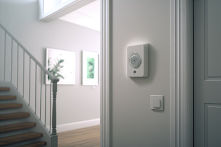 Indoor use of a modern motion sensor. Generative AIの素材