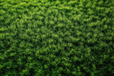 backdrop texture of green grass An aerial view of a sunny grass area Idea concept utilized to create a green backdrop, a grass for a practice football field, and a textured BG HD of a green lawn on a . Generative AIの素材