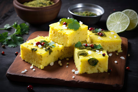 Dhokla, Indian, Food. Generative AIの素材