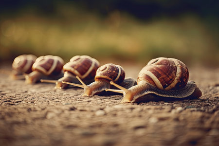 slug run. Generative AIの素材