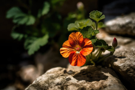 Mission macro photography flower macro garden plants in San Antonio. Generative AIの素材