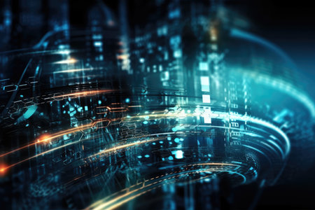 Abstract techno end environmental backgrounds for your design. Generative AIの素材