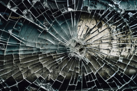 abstract background with cracked glass for overlay textures. Generative AIの素材