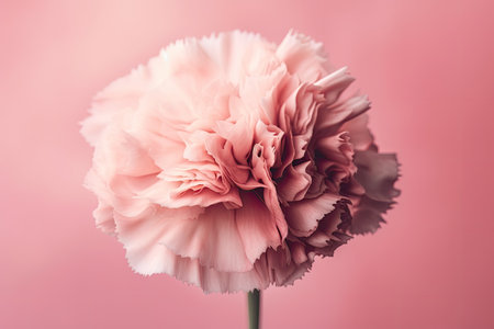 pastel colored carnation bloom in pink. imaginative nature in the spring. summer blossom idea. Generative AIの素材