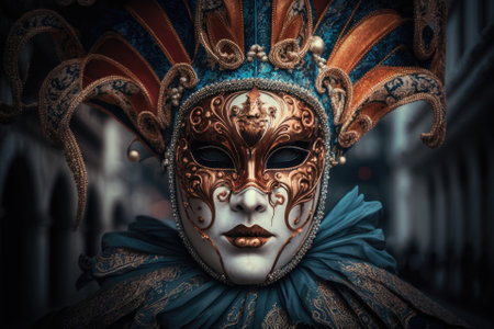 Venice, Italy, 2022 Carnival Maskの素材