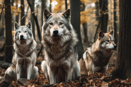 Wolves in the woodsの素材