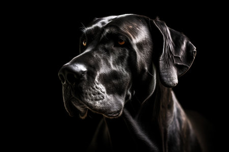 A Great Dane portraitの素材
