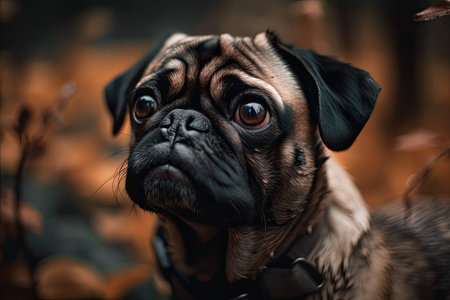 adorable canine with stunning eyesの素材