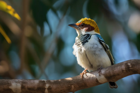 bird perched on a branchの素材