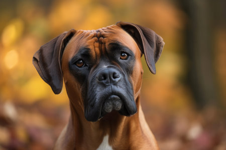 A picture of a Belgian boxer dog. Generative AIの素材