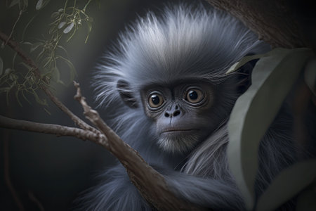 Dusky Leaf Monkeyの素材