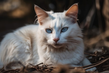 Every day, the cat is worn out. Generative AIの素材
