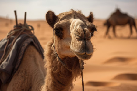 Dromedary Moroccan Camel Sahara Desert Merzougaの素材